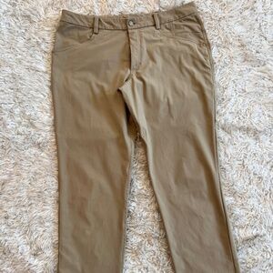 Lululemon Khaki pants in GUC, approx 35" x 30"